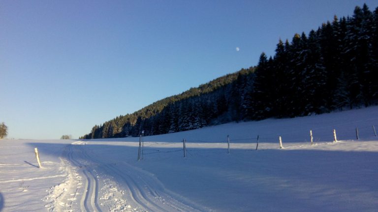 Chalet du Haut-Doubs _ gite-pontarlier.fr _ Face au Chalet _ neige _ ski