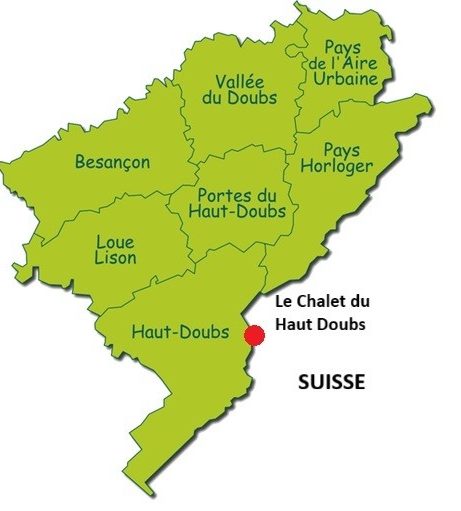 Chalet du Haut-Doubs _ gite-pontarlier.fr _ Carte du Doubs